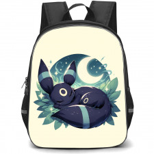Pokemon Umbreon Backpack StudentPack - Umbreon Sleep Moon Background