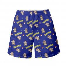 Pokemon Patrat Beach Shorts Swim Pants Swimming Trunks - Patrat Character Series Art