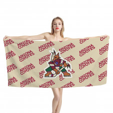 NHL Arizona Coyotes Bath Beach Towel - Arizona Coyotes Medley Monogram Wordmark