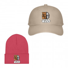 Star Wars Mandalorian Baseball Cap Beanie Hat - Mandalorian Helmet This Is The Way Sticker