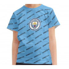 Manchester City Football Club Tee T-Shirt - Manchester City Football Club Medley Monogram Wordmark