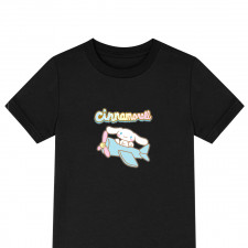 Cinammoroll Tee Shirt T-Shirt Short Sleeve - Cinnamoroll Driving A Plane