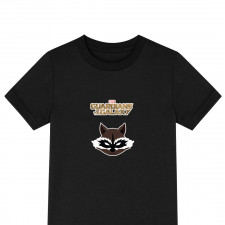 Guardians Of The Galaxy Raccoon Tee Shirt T-Shirt Short Sleeve - Rocket Raccoon Head Portrait Cartoon Art