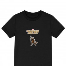Guardians Of The Galaxy Rocket Raccoon Tee Shirt T-Shirt Short Sleeve - Rocket Raccoon Fiercely Holding Laser Cannon