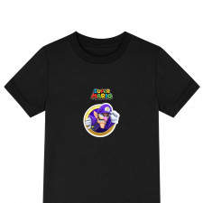 Super Mario Waluigi Tee Shirt T-Shirt Short Sleeve - Waluigi Icon