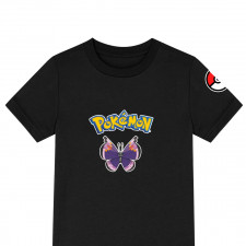 Pokemon Vivillon Tee Shirt T-Shirt Short Sleeve - Elegant Vivillon Character Series Art