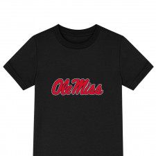 Ole Miss Rebels Tee Shirt T-Shirt Short Sleeve - Ole Miss Rebels College Football Team Single Logo