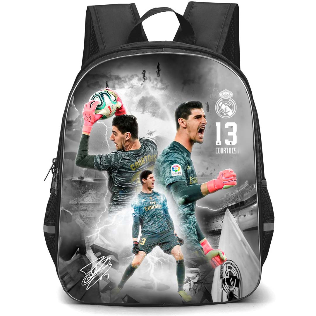 Thibaut Courtois Backpack StudentPack - Thibaut Courtois 13 Real Madrid CF Special Moment Poster
