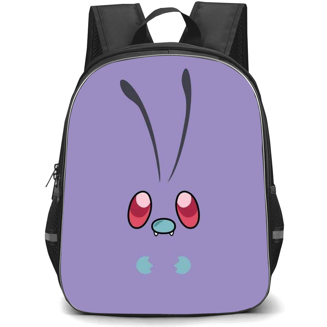 Pokemon Backpack StudentPack - Pokemon Butterfree Minimalist Art On Purple Background
