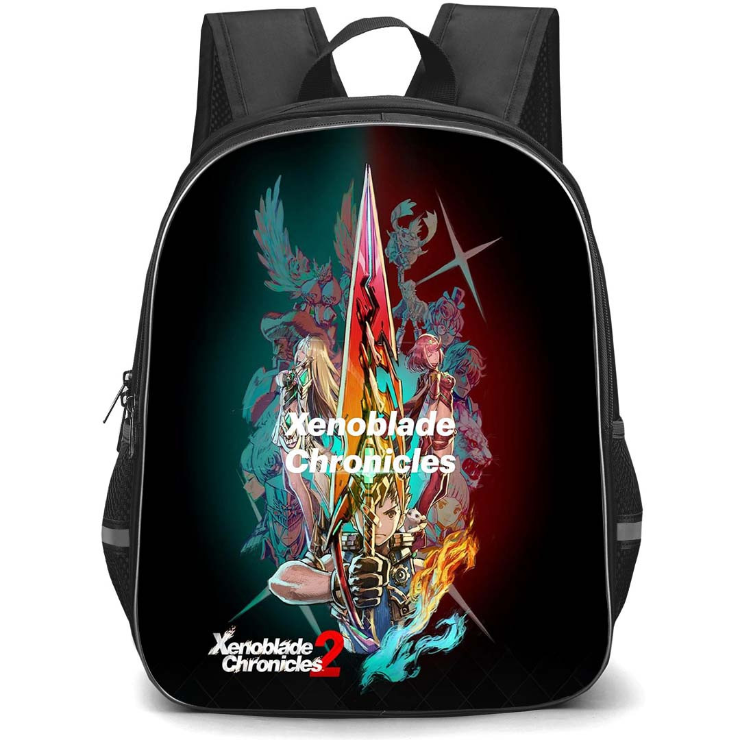 Xenoblade Backpack StudentPack - Xenoblade Chronicles 2 Video Game Art Poster