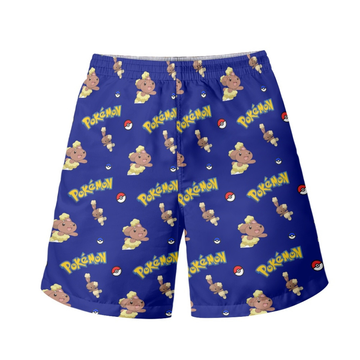 Pokemon Buneary Beach Shorts Swim Pants Swimming Trunks - Buneary Character Series Art