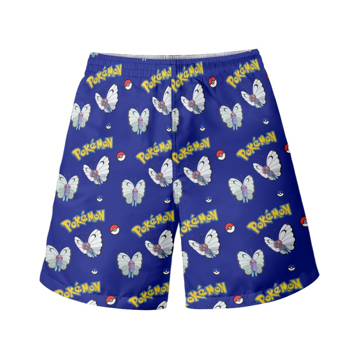 Pokemon Butterfree Beach Shorts Swim Pants Swimming Trunks - Butterfree Character Series Art