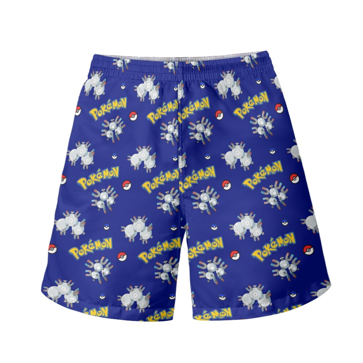 Pokemon Magneton Beach Shorts Swim Pants Swimming Trunks - Magneton Character Series Art