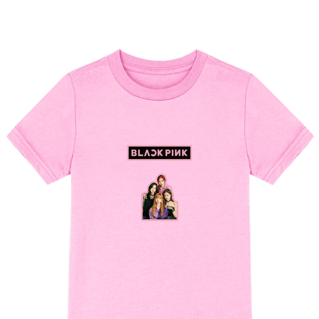 Blackpink Tee Shirt T-Shirt Short Sleeve - Blackpink Members Sticker Art