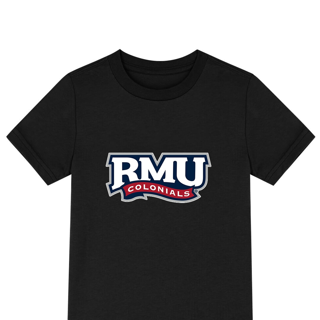 Robert Morris Colonials Tee Shirt T-Shirt Short Sleeve - Robert Morris University Colonials College Football Team Single Logo