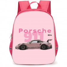 Porsche Backpack StudentPack - Pink 911 Pink Font