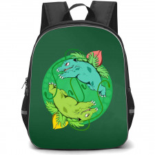 Pokemon Venusaur Backpack StudentPack - Venusaur Yin Yang Pose On Green Background
