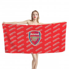 Arsenal Football Club Bath Beach Towel - Arsenal Football Club Medley Monogram Wordmark