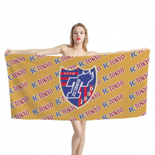 FC Tokyo Bath Beach Towel - FCTokyo Football Club Medley Monogram Wordmark