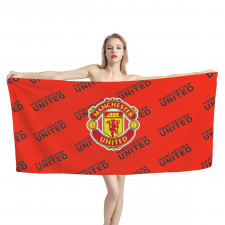 Manchester United Football Club Bath Beach Towel - Manchester United Football Club Medley Monogram Wordmark