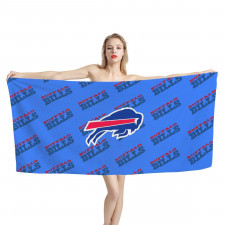 NFL Buffalo Bills Bath Beach Towel - Buffalo Bills Medley Monogram Wordmark