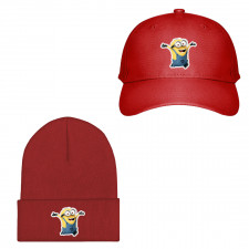 Minions Dave Baseball Cap Beanie Hat - Dave Happy Jump
