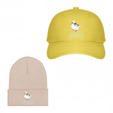Mofusand Baseball Cap Beanie Hat - Mofusand Lying On Duck