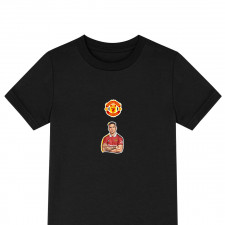 Antony Tee Shirt T-Shirt Short Sleeve - Antony Portrait Manchester United Illustration Sticker Art