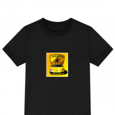 Lamborghini Tee Shirt T-Shirt Short Sleeve - Lamborghini Huracan Yellow Illustration On Yellow Background
