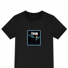 Rick And Morty Tee Shirt T-Shirt Short Sleeve - Rick And Morty Men In Black Art