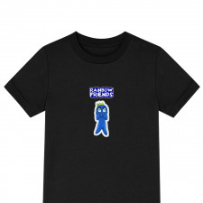 Roblox Rainbow Friends Blue Tee Shirt T-Shirt Short Sleeve - Blue Chibi Art