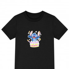 Lilo & Stitch Tee Shirt T-Shirt Short Sleeve - Stitch Birthday Cake