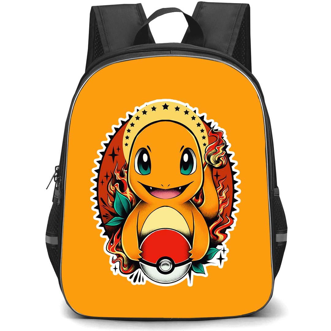 Pokemon Charmander Backpack StudentPack - Charmander Holding Pokeball
