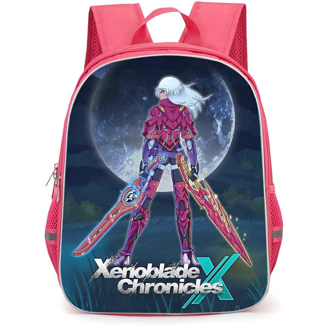 Xenoblade Elma Backpack StudentPack - Xenoblade Elma With Aegis And Monado Anime Art Poster