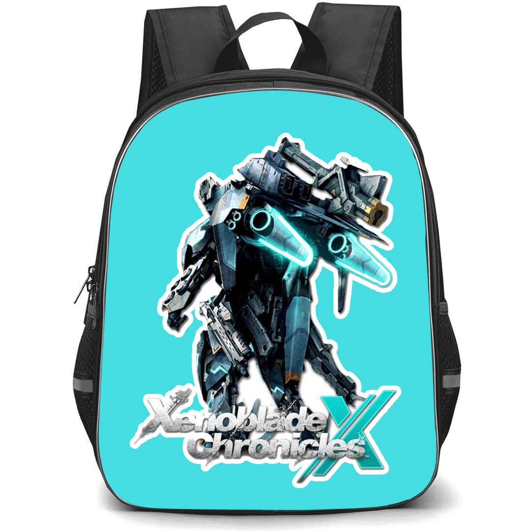 Xenoblade Backpack StudentPack - Xenoblade Chronicles 2 Sticker On Skyblue Background