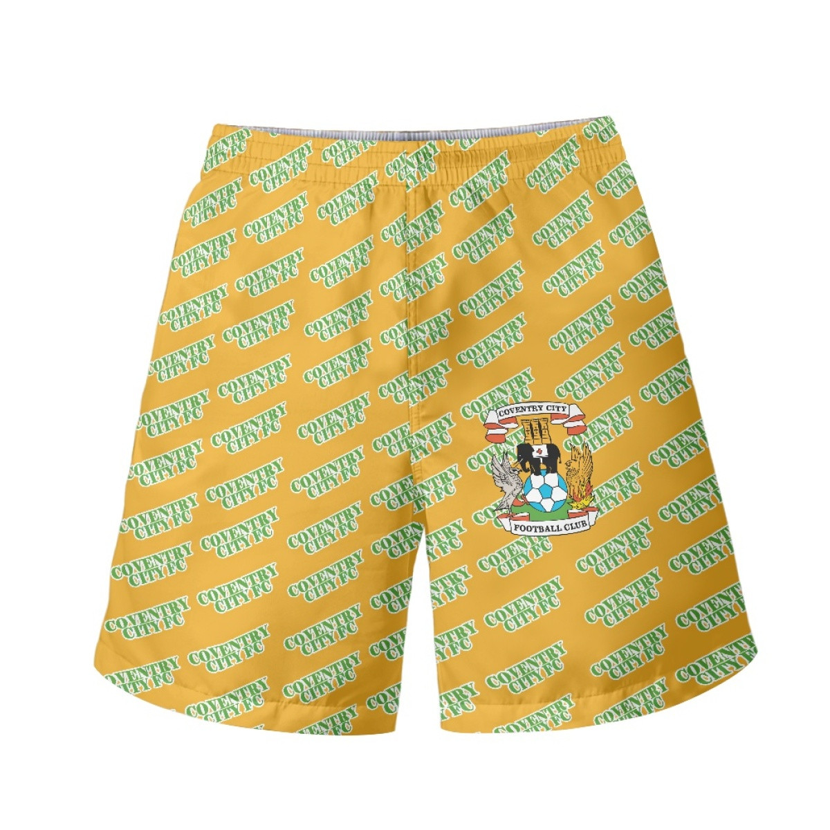 Coventry City FC Beach Shorts Swim Pants Swimming Trunks - Coventry Football Club Medley Monogram Wordmark