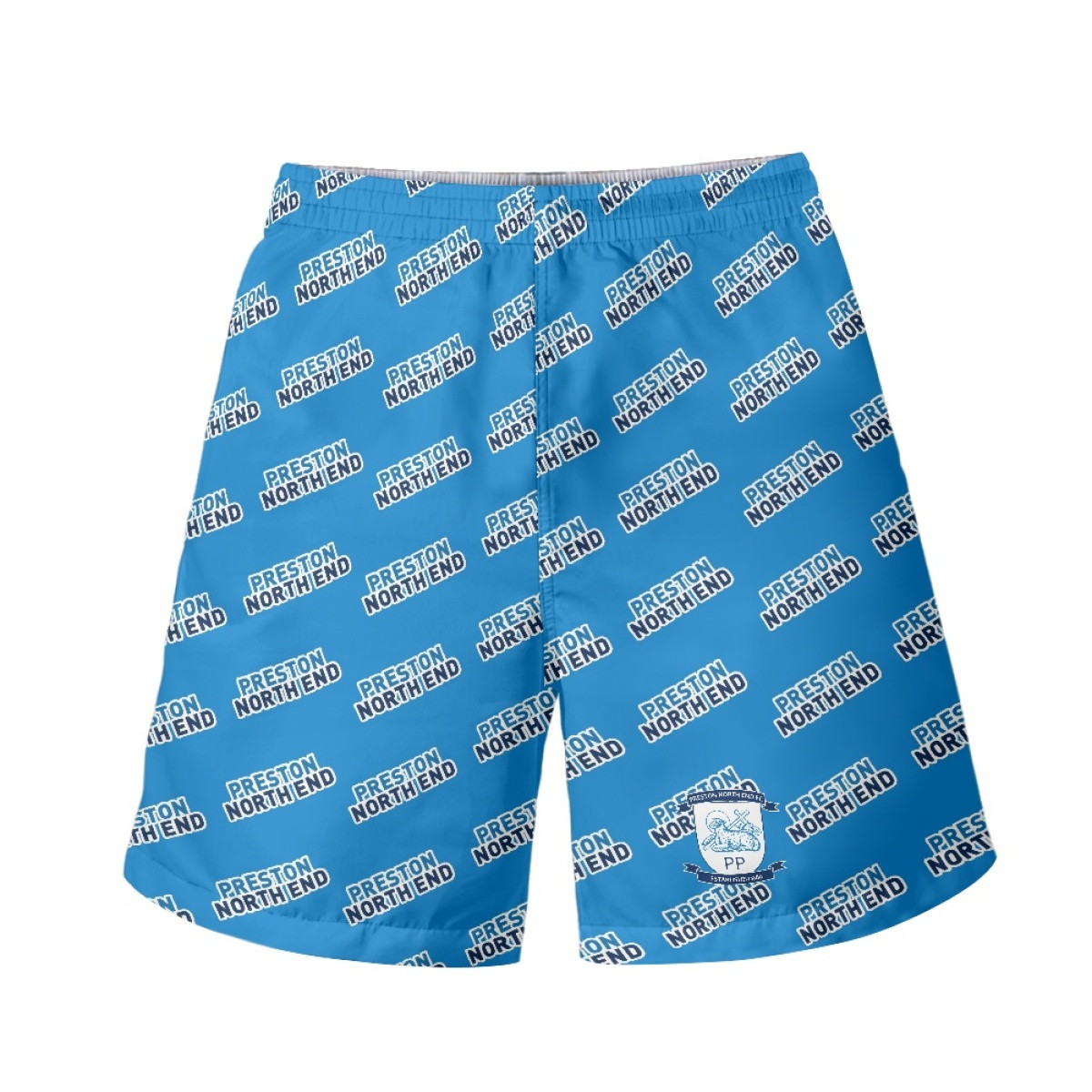 Preston North End FC Beach Shorts Swim Pants Swimming Trunks - Preston Football Club Medley Monogram Wordmark