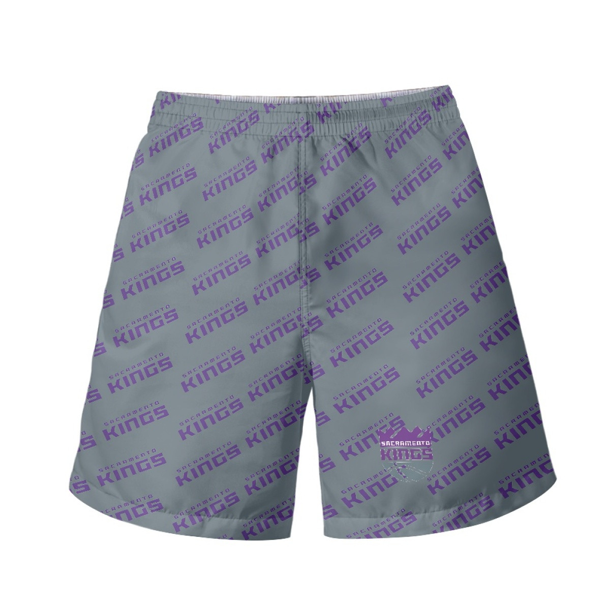 NBA Sacramento Kings Beach Shorts Swim Pants Swimming Trunks - Sacramento Kings Medley Monogram Wordmark