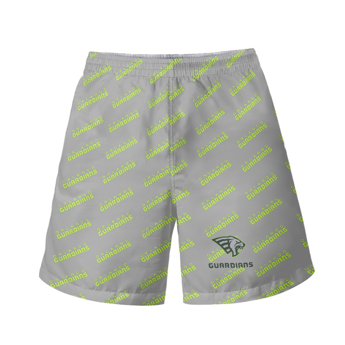 XFL Orlando Guardians Beach Shorts Swim Pants Swimming Trunks - Orlando Guardians Medley Monogram Wordmark