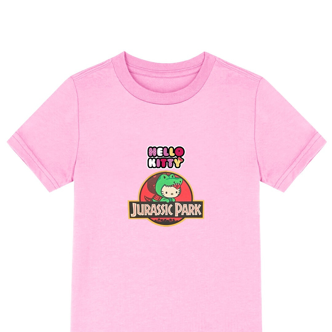 Sanrio Hello Kitty Jurassic Park Tee Shirt T-Shirt Short Sleeve - Sanrio Hello Kitty Jurassic Park Sticker