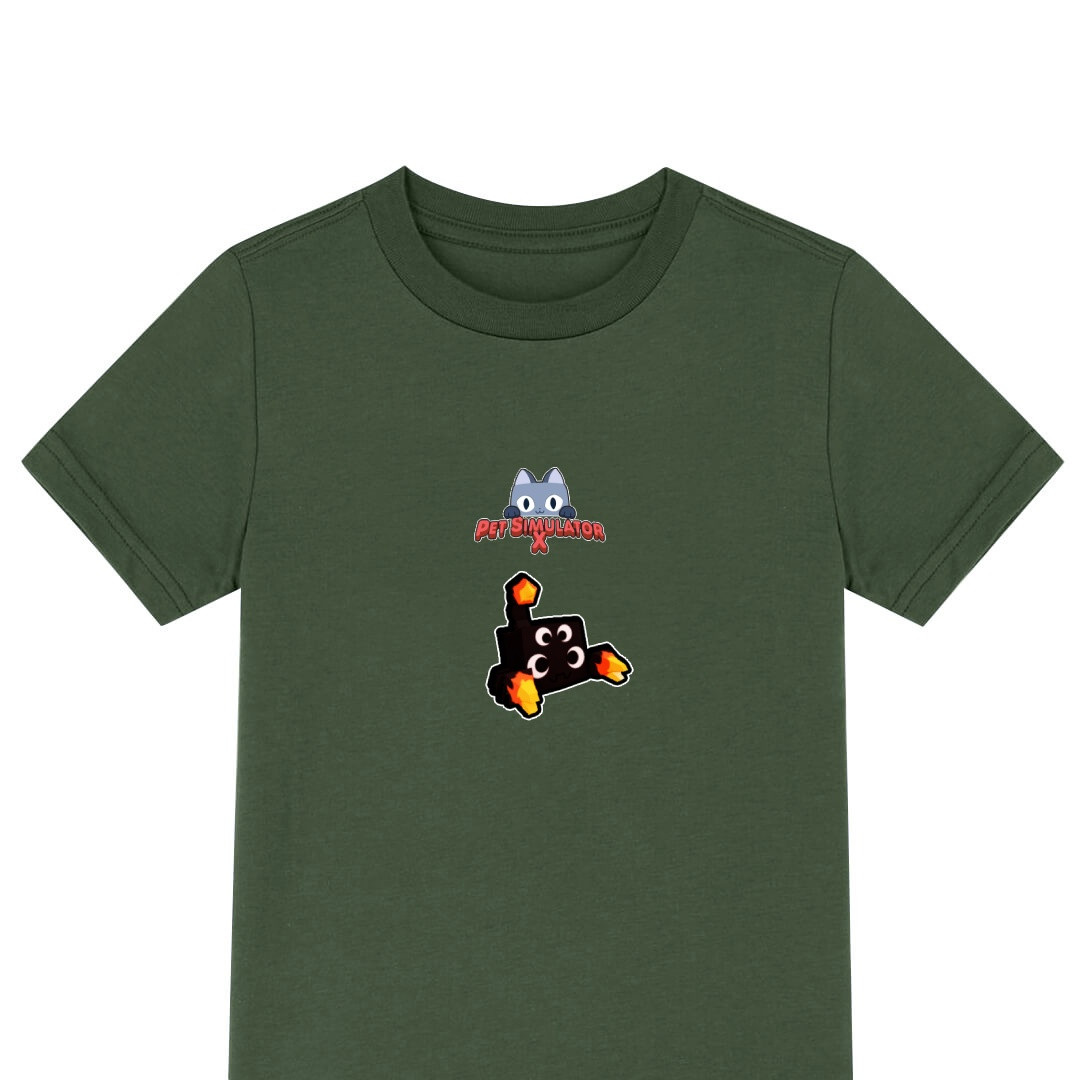 Roblox Pet Simulator X Lava Scorpion Tee Shirt T-Shirt Short Sleeve - Lava Scorpion Character Sticker
