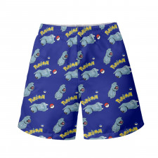 Pokemon Beldum Beach Shorts Swim Pants Swimming Trunks - Beldum Character Series Art