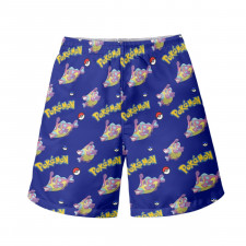 Pokemon Bruxish Beach Shorts Swim Pants Swimming Trunks - Bruxish Character Series Art