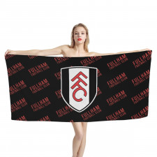 Fullham Football Club Bath Beach Towel - Fullham Football Club Medley Monogram Wordmark