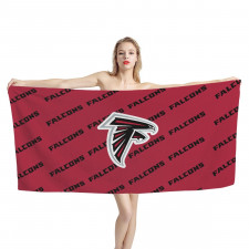 NFL Atlanta Falcons Bath Beach Towel - Atlanta Falcons Medley Monogram Wordmark