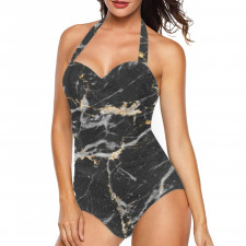 Burga Art Pattern Tankini Halter One Piece Women's Swimsuit - Burga Make A Wish Art Poster