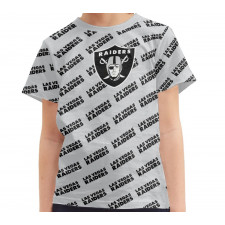 NFL Las Vegas Raiders Tee T-Shirt - Las Vegas Raiders Medley Monogram Wordmark
