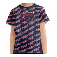 Melbourne Football Club Tee T-Shirt - Melbourne Football Club Medley Monogram Wordmark