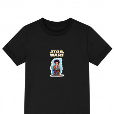 Star Wars Poe Dameron Tee Shirt T-Shirt Short Sleeve - Poe Dameron Standing Chibi Illustration