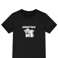 Undertale Sans Tee Shirt T-Shirt Short Sleeve - Sans Gaster Blaster In Triangle Background Sticker